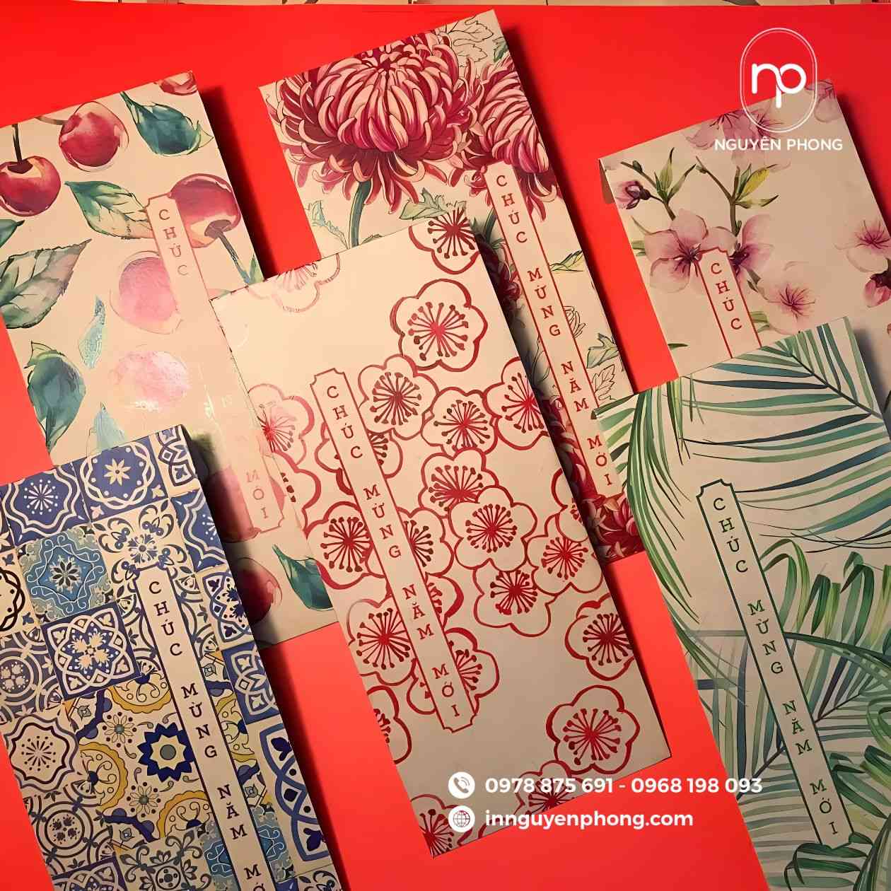 Mẫu lì xì giá rẻ tại xưởng in Nguyên Phong 